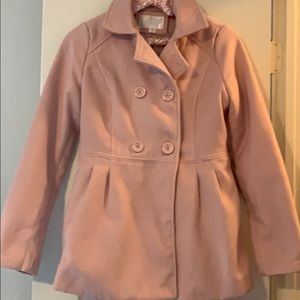 Pink pea coat